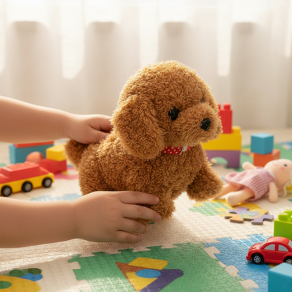 Benjamin | Interactive Plush Robot Dog Toy with Barking Motion