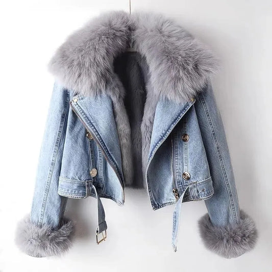 Miya | Frosted Denim Jacket with Casual Fit