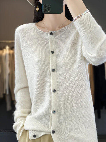 Susan | Knit Cardigan with Buttoned Front