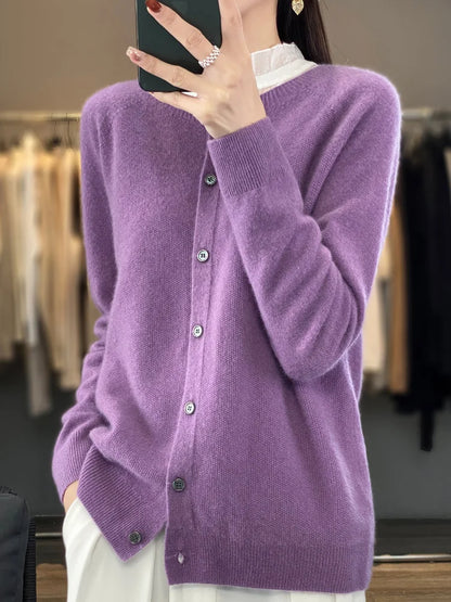 Susan | Knit Cardigan with Buttoned Front