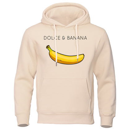 Theodore | Hoodie with Banana Print and Kangaroo Pocket