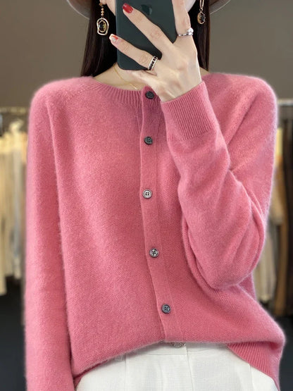 Susan | Knit Cardigan with Buttoned Front