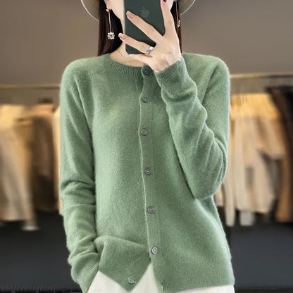 Susan | Knit Cardigan with Buttoned Front