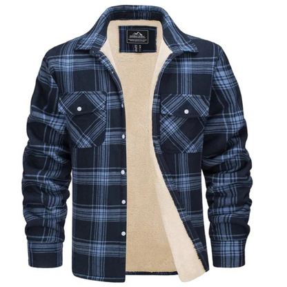 Noah | Men's Plaid Hooded Jacket with Long Sleeves