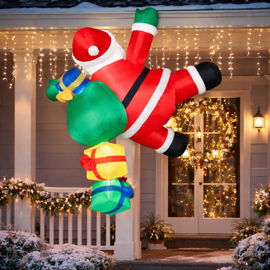 Andrew | Inflatable Climbing Santa Outdoor LED Decoration