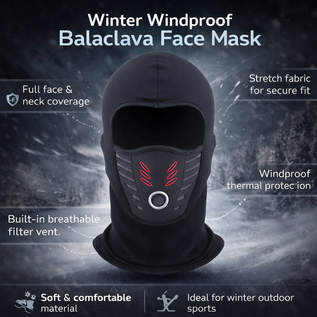 Larry | Windproof Full Coverage Thermal Outdoor Winter Balaclava