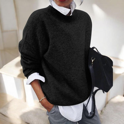 Emily | Soft Loose Knit Sweater with Crewneck