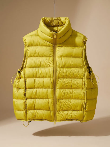 Christabel | Women's Quilted Vest with Two-Way Zip and Stand-Up Collar