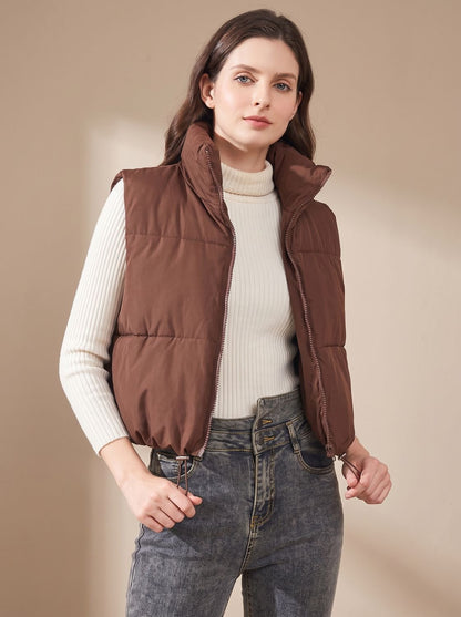 Ginetta | Women's Ultra-Lightweight Quilted Vest with Stand-Up Collar