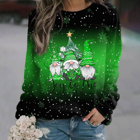 Violet | Women's Relaxed Fit Christmas Holiday Sweater with Round Neck