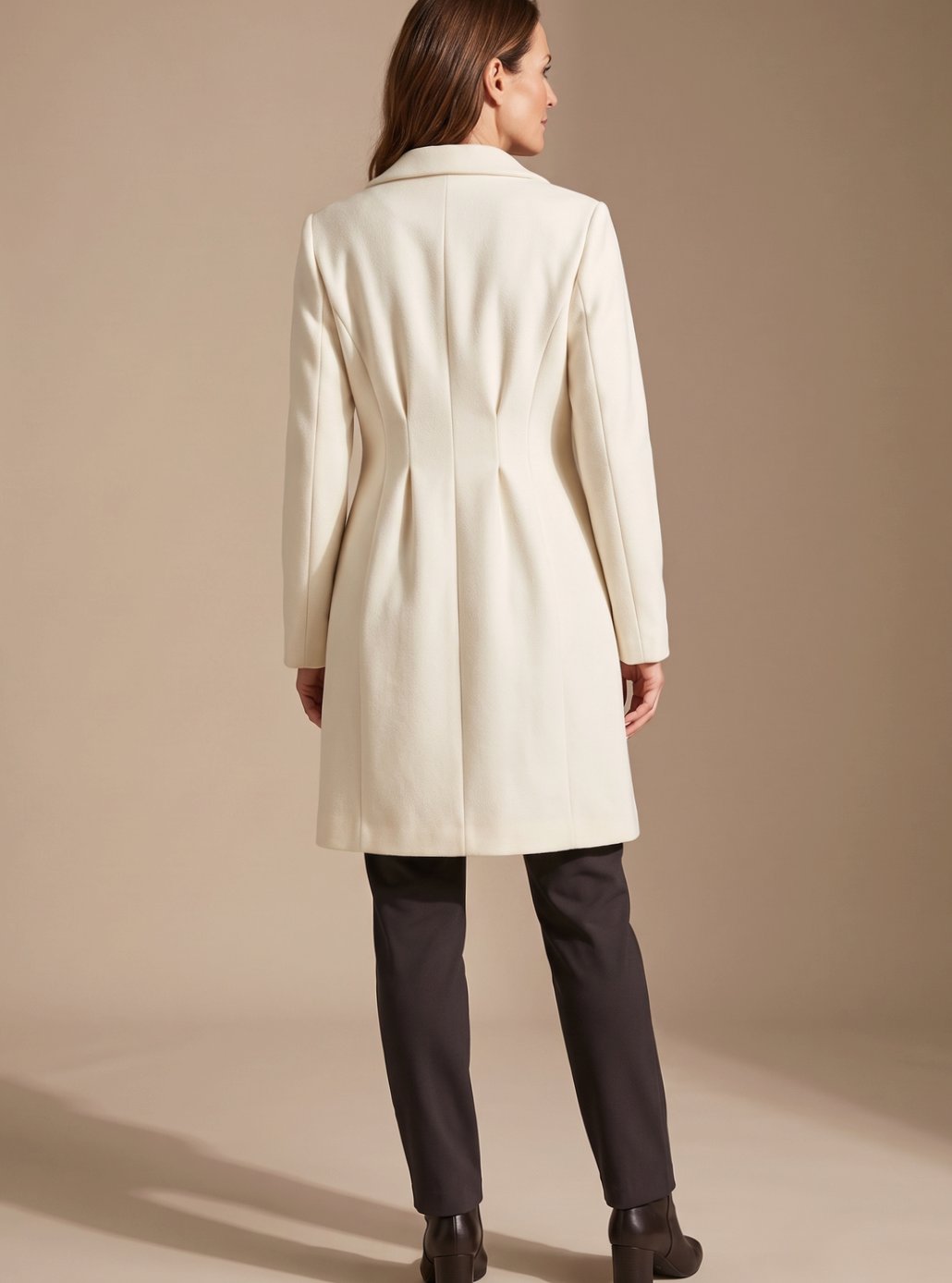 Addyson | Women's A-line Wool Coat with Double-breasted Design