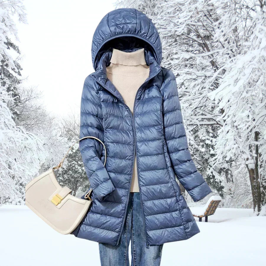 Cressida | Women's Mid-Length Hooded Puffer Jacket