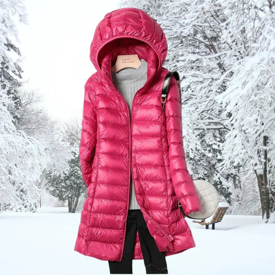 Cressida | Women's Mid-Length Hooded Puffer Jacket
