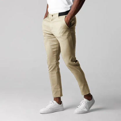 Alexander | Men's Casual Chino Trousers with Elastic Waist