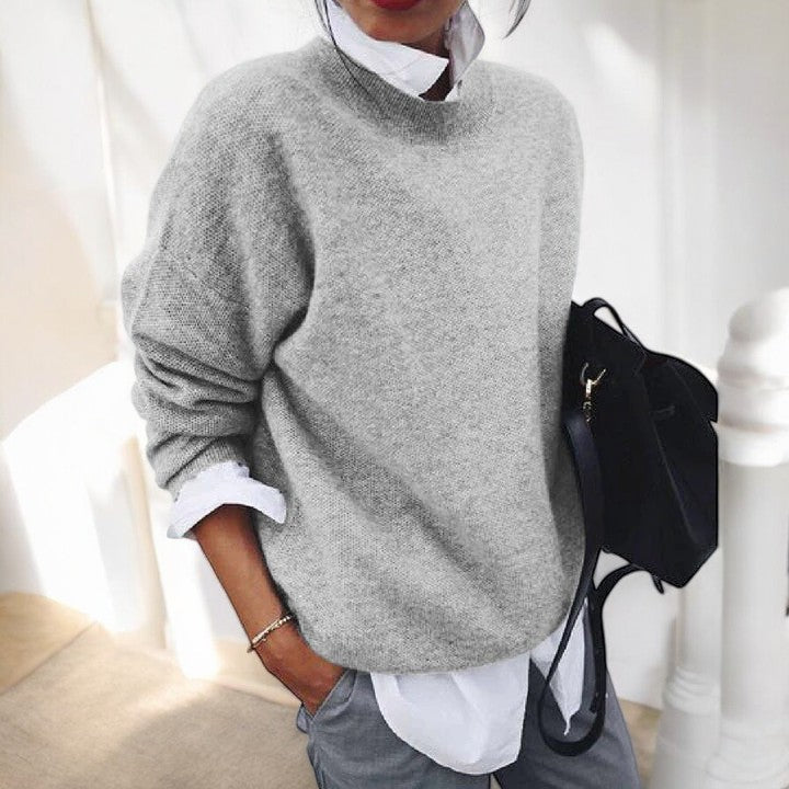 Emily | Soft Loose Knit Sweater with Crewneck