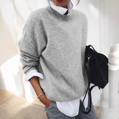 Emily | Soft Loose Knit Sweater with Crewneck