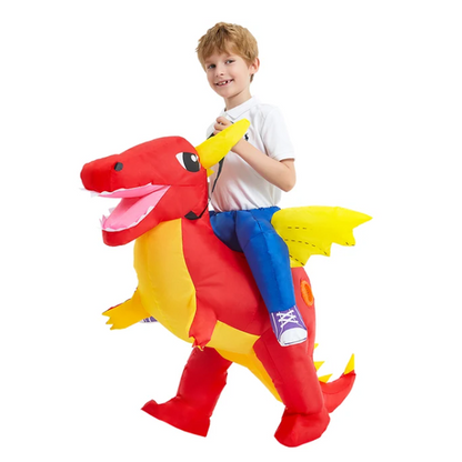 Claiborne | Inflatable Halloween Costume with Funny Dinosaur Design
