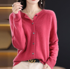 Susan | Knit Cardigan with Buttoned Front