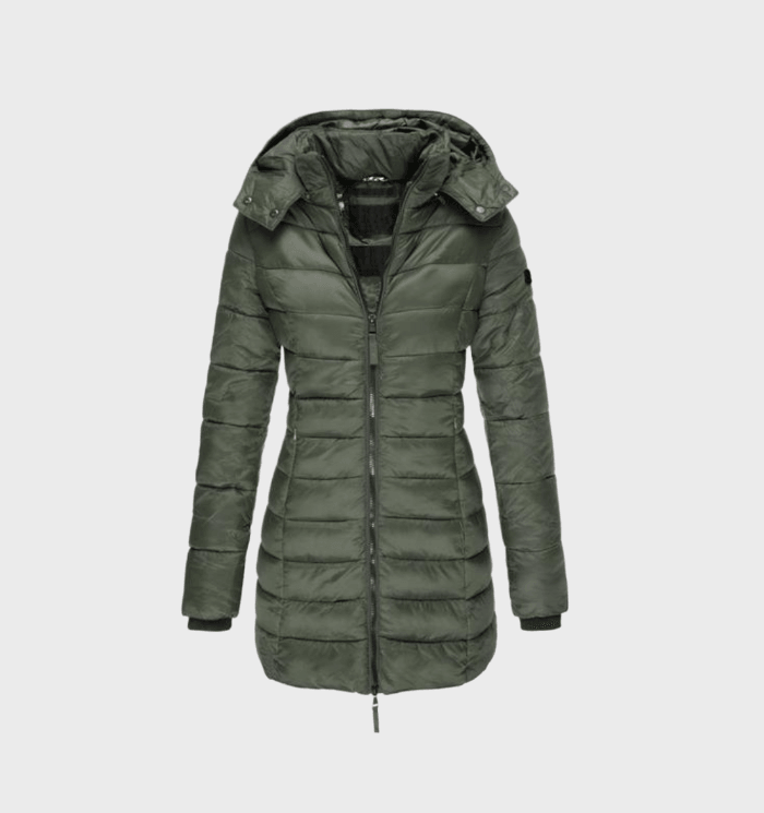 Lillian | Long Puffer Jacket with Soft Lining and Hood