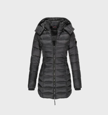 Lillian | Long Puffer Jacket with Soft Lining and Hood