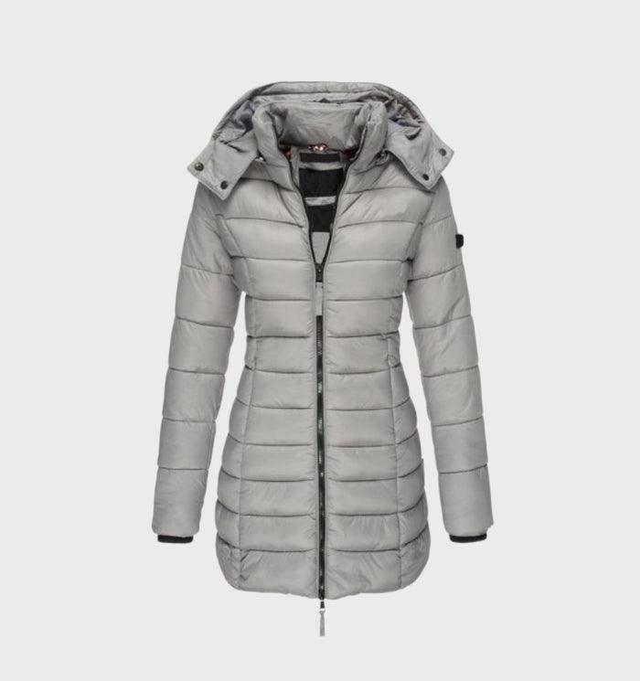 Lillian | Long Puffer Jacket with Soft Lining and Hood