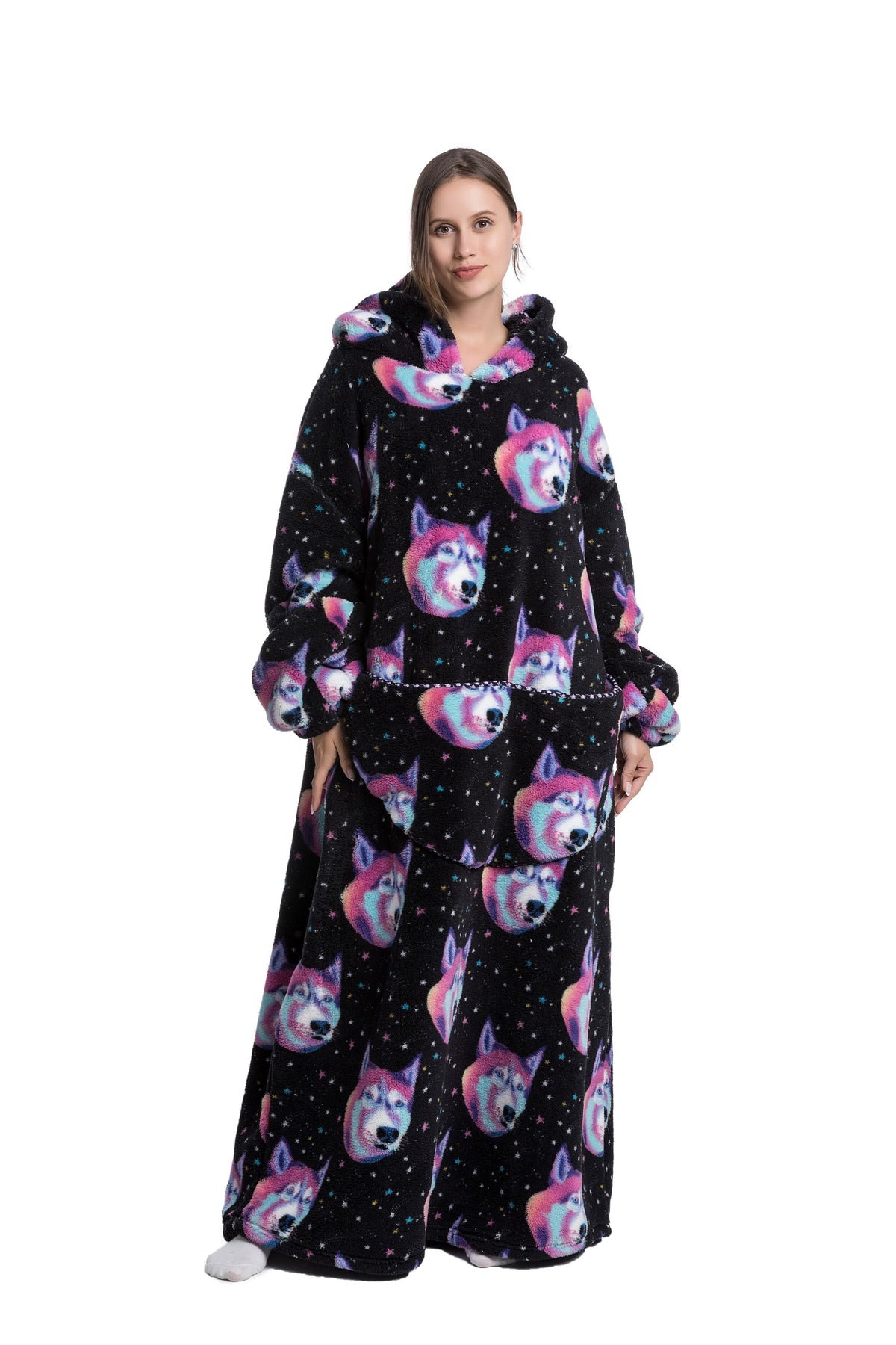 Ava | Fleece Hoodie Blanket for Winter