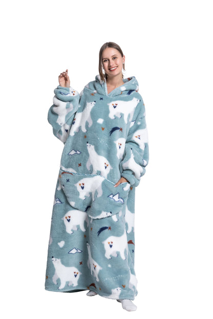 Ava | Fleece Hoodie Blanket for Winter