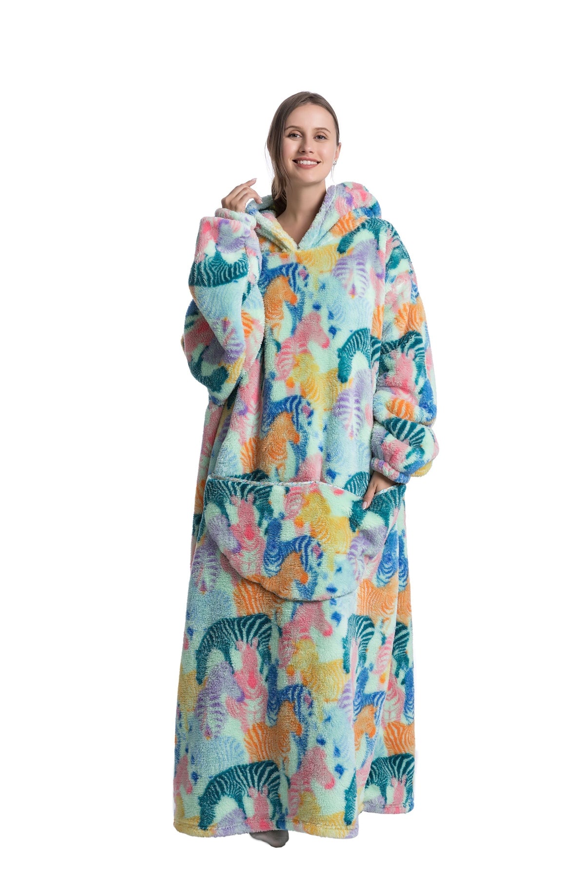 Ava | Fleece Hoodie Blanket for Winter