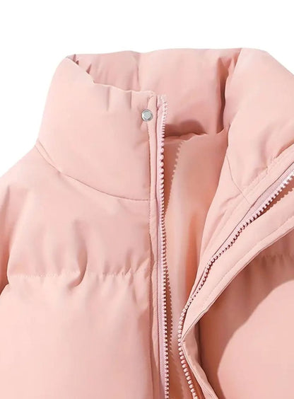 Elfriede | Women's Warm Quilted Puffer Jacket with Stand-Up Collar