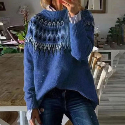 Marceline | Women's Nordic Fair Isle Sweater with Relaxed Fit